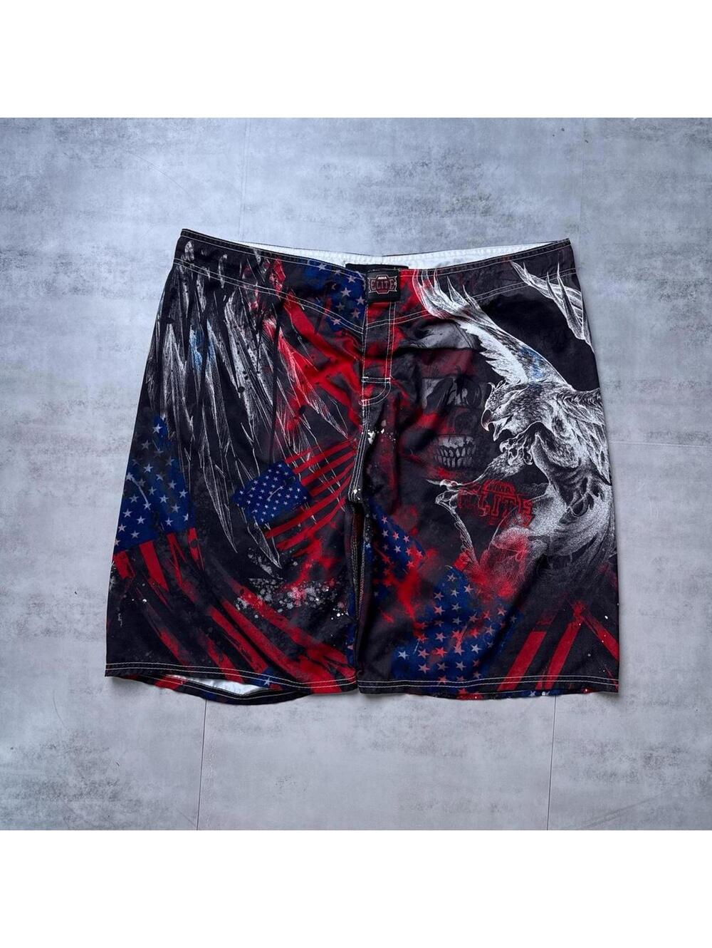 Y2K MMA Elite 00s Grunge Board Shorts